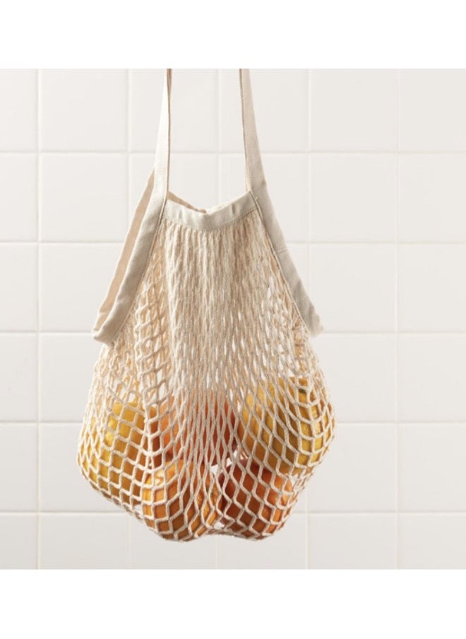 Cotton Mesh Bag Storage Bag, Fruit And Vegetable Supermarket Shopping Bag, Handbag