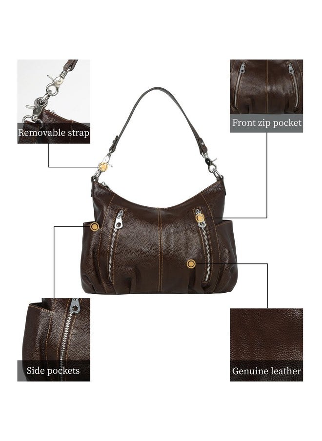 Genuine Leather Purses For Women Shoulder Hobo Bag Crossbody Satchel Handbags Designer Ladies Totes Purse