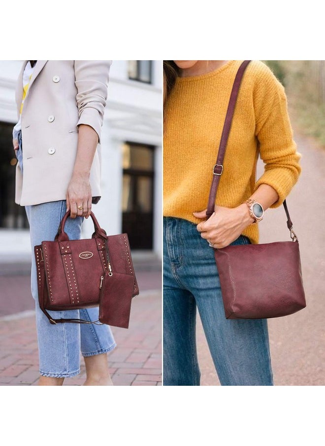 Purses Handbags For Women Tote Bags Wallet Set Top Handle Satchel Shoulder Bags Hobo Bag 3Pcs