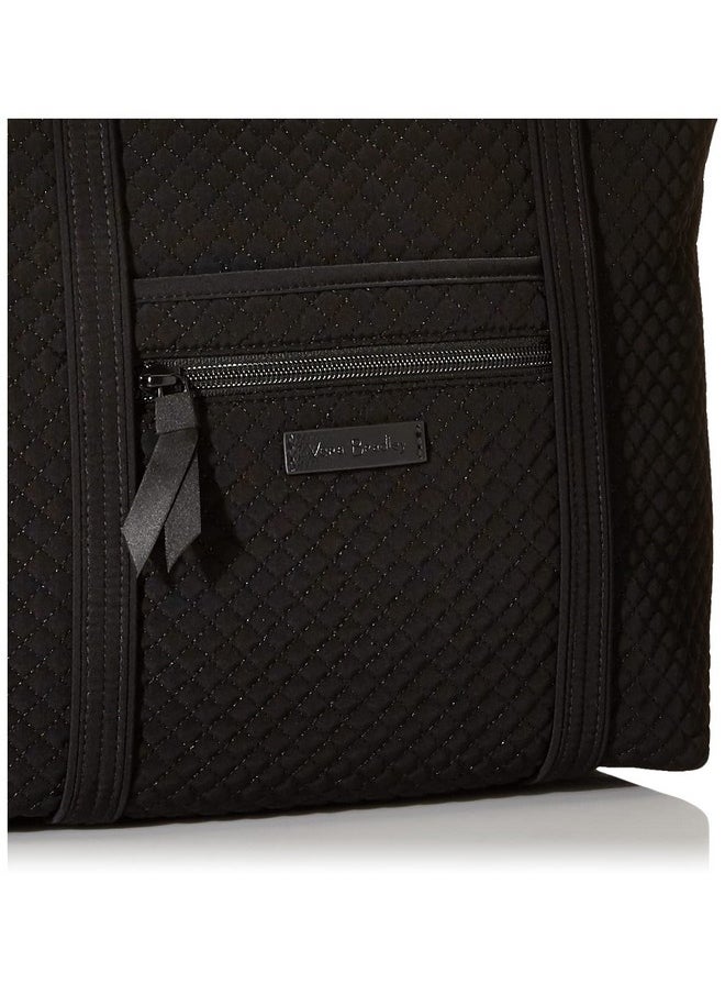 Women'S Microfiber Small Tote Bag, Black 2, One Size
