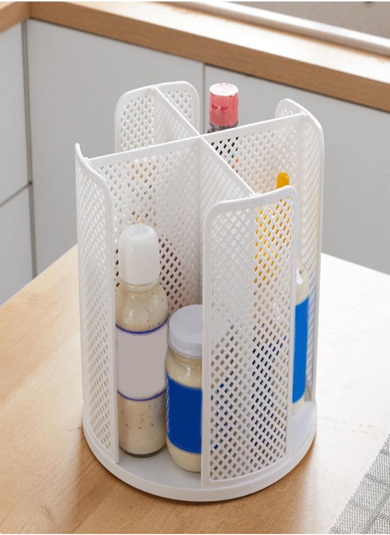 Rotating Paper Cup Dispenser,One-off Cup Storage Rack | Coffee Cup Storage Organizer, 4 Compartments for Stacking Cups and Lids, for Cabinets and Countertop