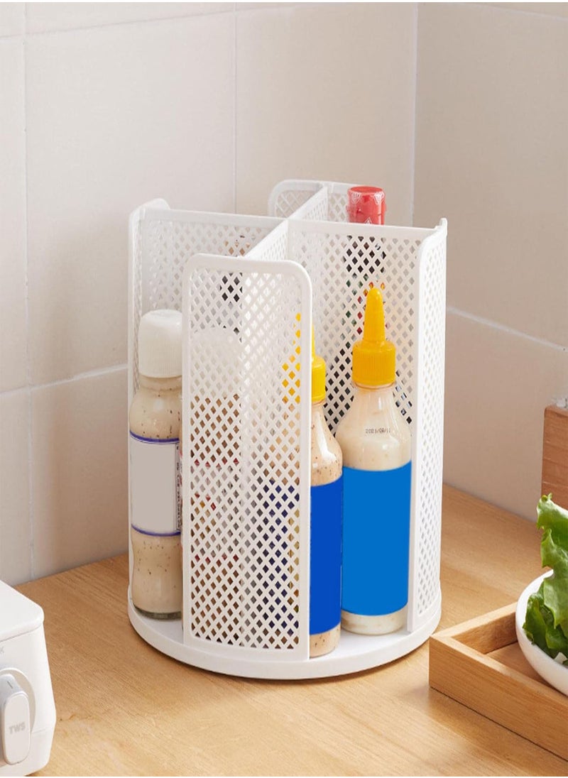 Rotating Paper Cup Dispenser,One-off Cup Storage Rack | Coffee Cup Storage Organizer, 4 Compartments for Stacking Cups and Lids, for Cabinets and Countertop