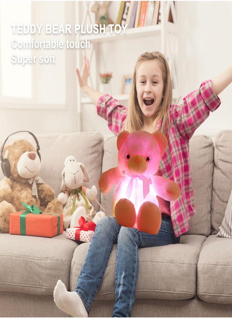 LED Bears Stuffed Animals Toy | LED Plush Animal Toys Bear Doll for Children - Bear Toys with Battery Compartment