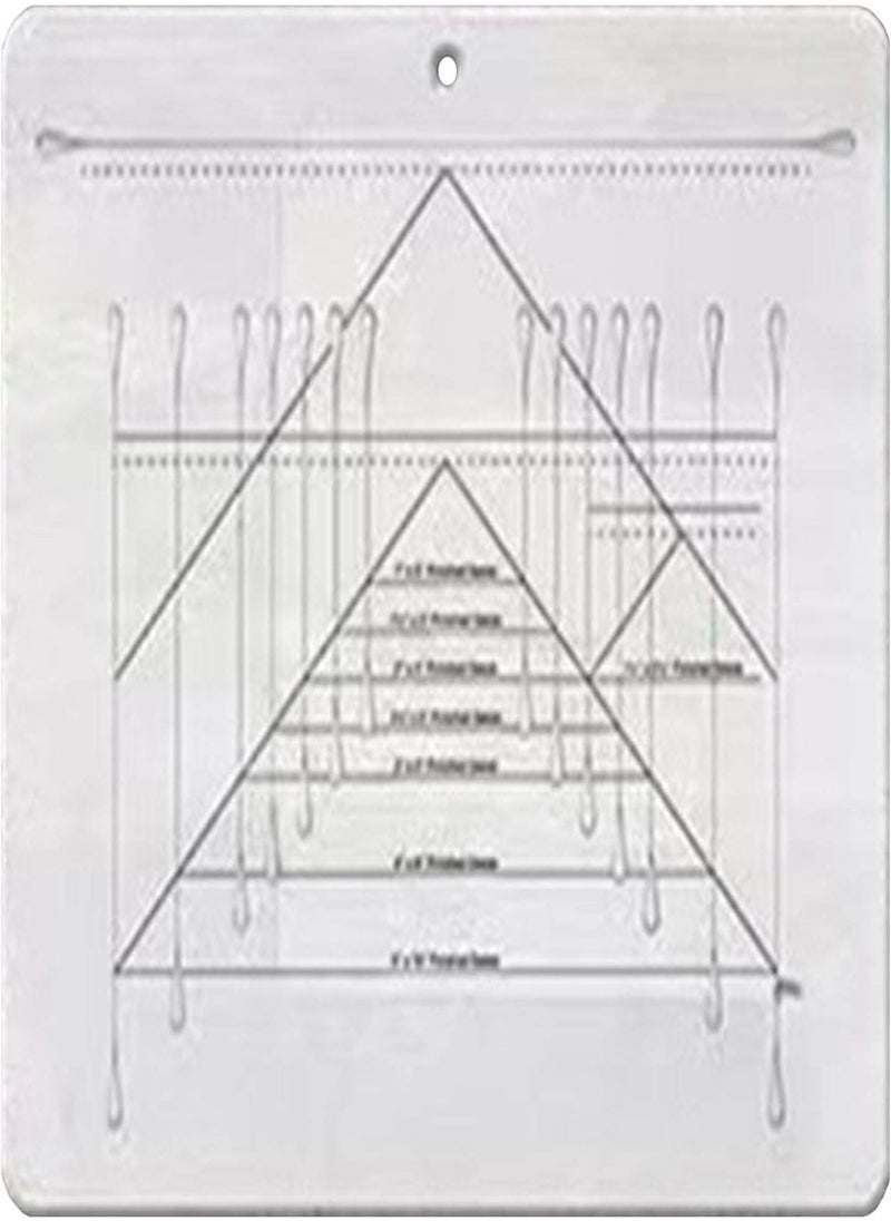 Acrylic Quilting Ruler, Transparent Acrylic Flying Geese Quilting Ruler with Precise Scale, Professional Fabric Cutting Ruler for Quilters, Craftsmen