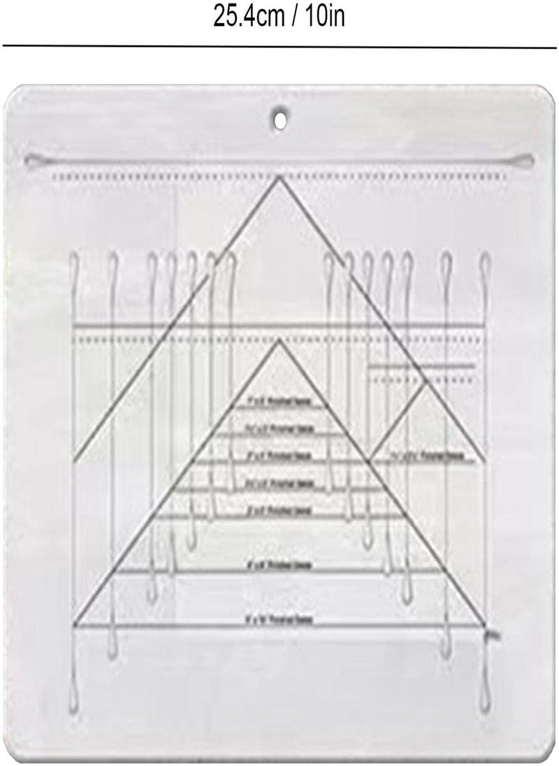 Acrylic Quilting Ruler, Transparent Acrylic Flying Geese Quilting Ruler with Precise Scale, Professional Fabric Cutting Ruler for Quilters, Craftsmen