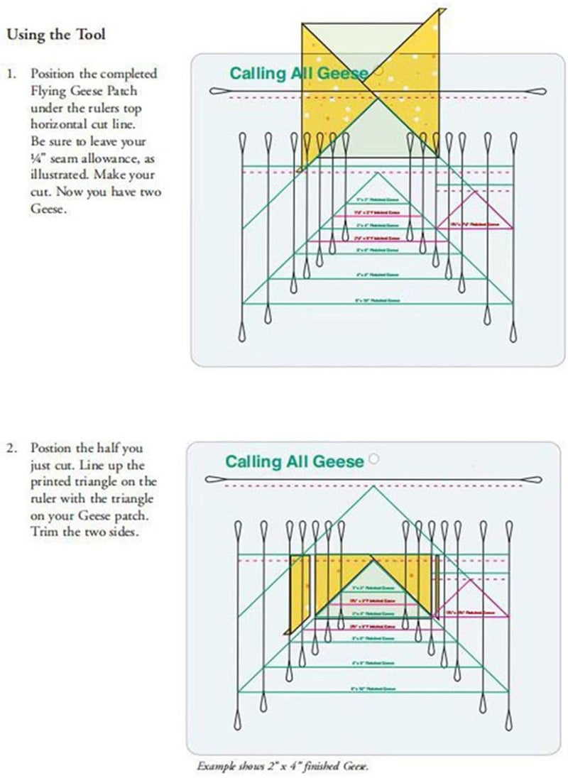 Acrylic Quilting Ruler, Transparent Acrylic Flying Geese Quilting Ruler with Precise Scale, Professional Fabric Cutting Ruler for Quilters, Craftsmen