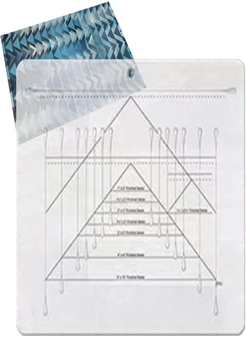 Acrylic Quilting Ruler, Transparent Acrylic Flying Geese Quilting Ruler with Precise Scale, Professional Fabric Cutting Ruler for Quilters, Craftsmen