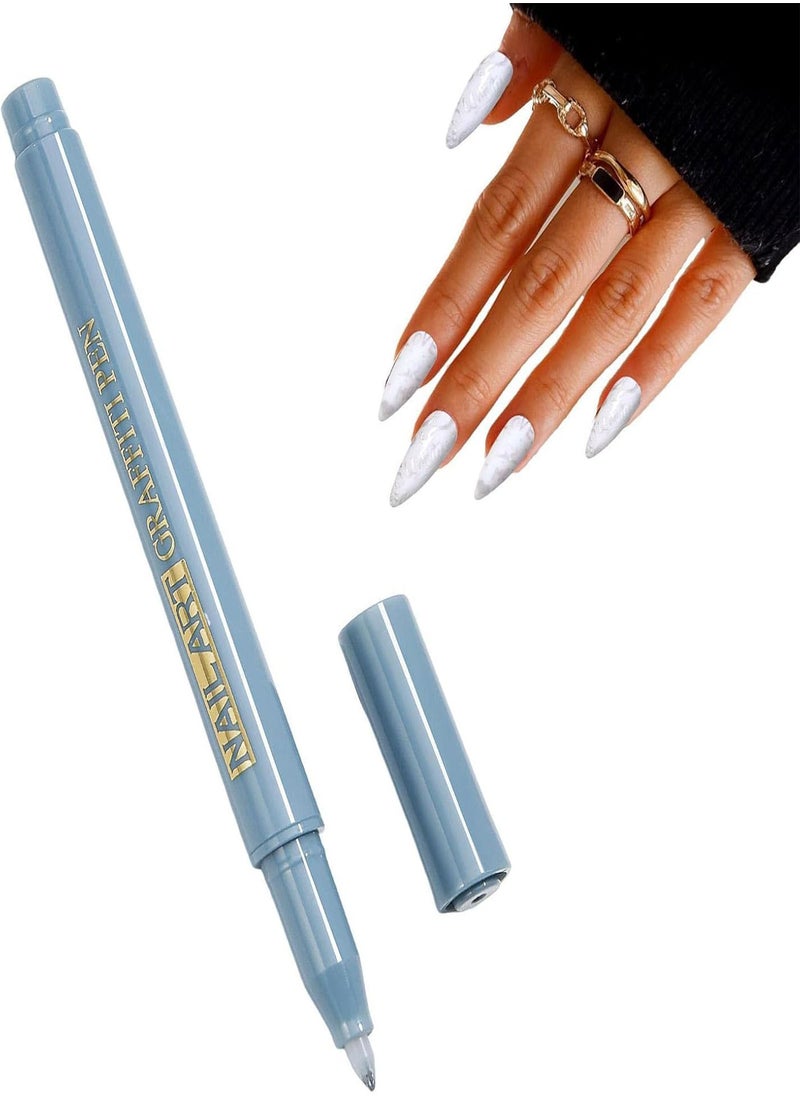 3D Nail Art Painting Pen,Waterproof and Quick-Drying Nail Art 3D Painted Pen - Easy to Use Drawing Nail Graffiti Dotting Pen Manicure Tools