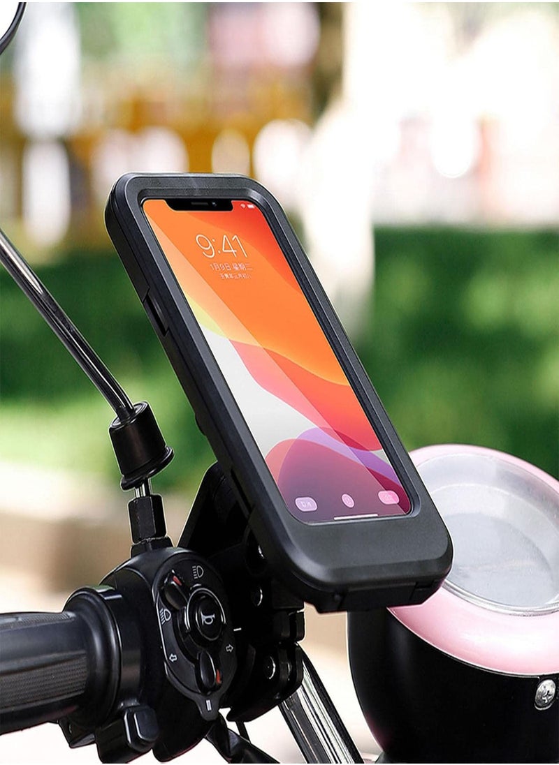 Bicycle Phone Holder | Anti-shake Mount for Phone | Adjustable Waterproof Smart Phone Mount, Bicycle Mobile Phone Holder Motorcycle Phone Stand Bracket