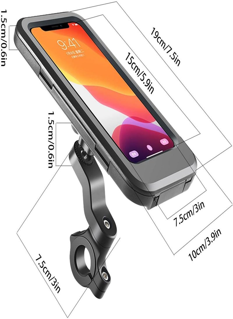 Bicycle Phone Holder | Anti-shake Mount for Phone | Adjustable Waterproof Smart Phone Mount, Bicycle Mobile Phone Holder Motorcycle Phone Stand Bracket