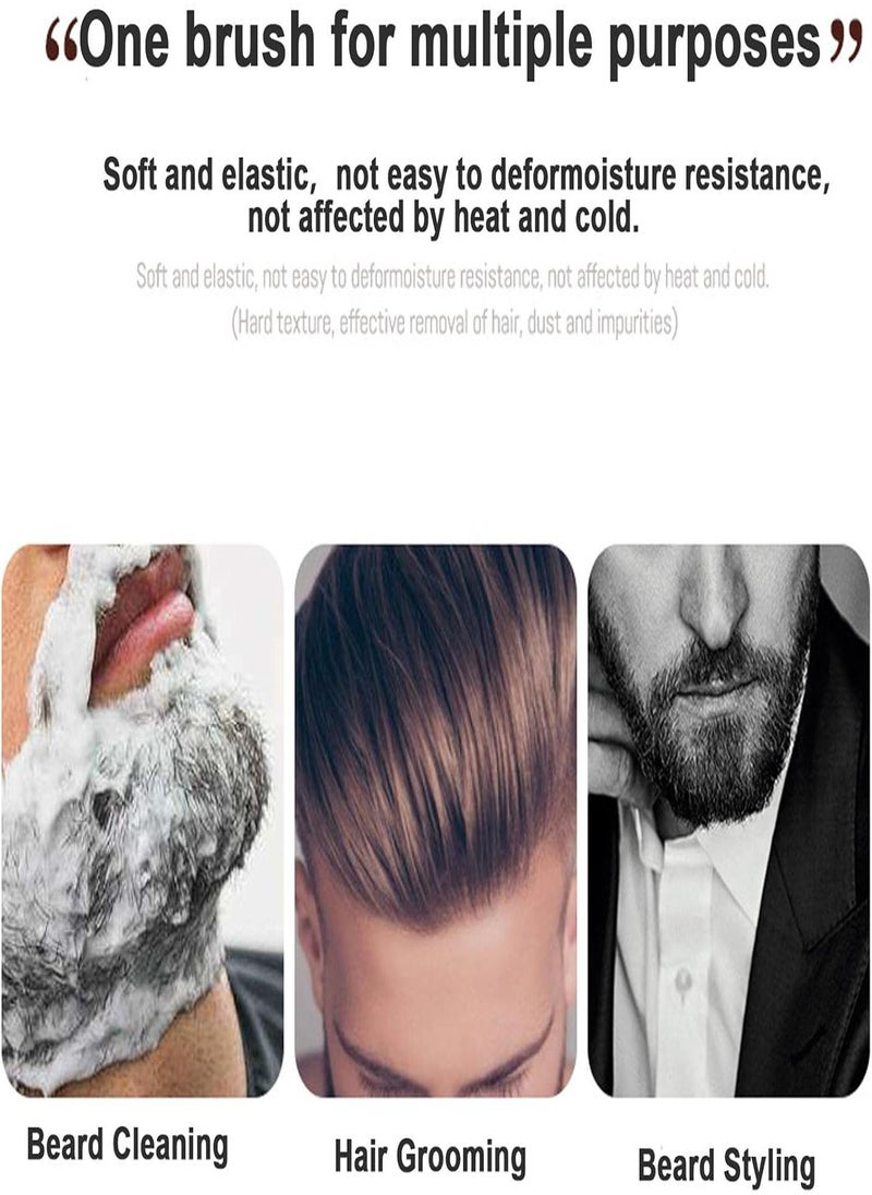 Portable Beard Brush Boar Bristles | Natural Beech Wood Handle Design Beard Comb,Beard Brush to Shape, Style, and Groom Any Length of Facial Hair