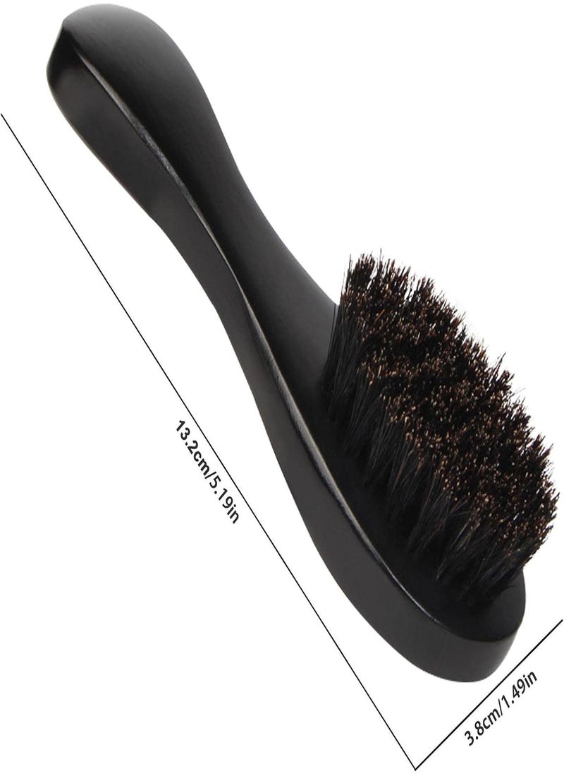 Portable Beard Brush Boar Bristles | Natural Beech Wood Handle Design Beard Comb,Beard Brush to Shape, Style, and Groom Any Length of Facial Hair