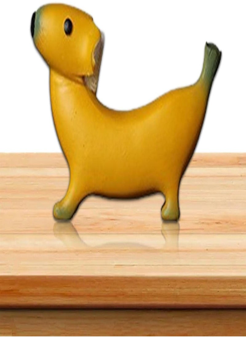 Banana Dog Garden Statues - Banana Dog Statue - Funny Garden Art Gnomes Sculpture, Creative Dog Statue Decor, Resin Figurines Ornaments Indoor And Outdoor Decoration For Lawns, Yards, Office