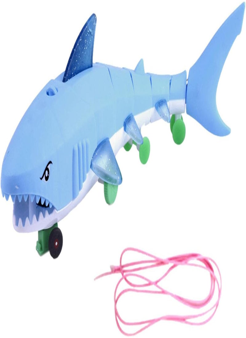 Electric Shark Toy,Musical Light Up Shark Toy With Leash - Light Up Shark Toy, Leash Shark Toy With Light And Dynamic Music For Baby, For Most Kids