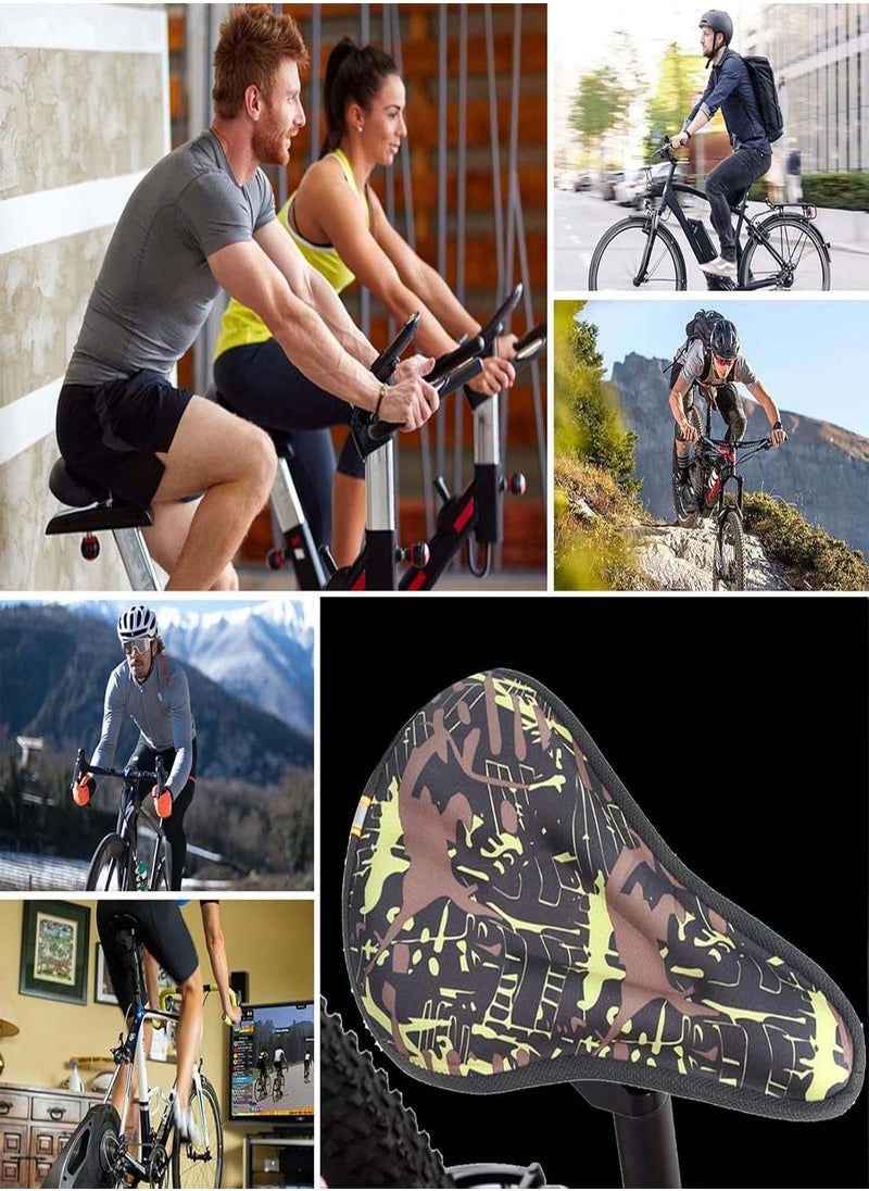 5 Pcs Bike Seat Cover Cushion, Padded Bicycle Seat Covers For Cycling, Shock Absorbing Bicycle Thickened Seat Cover For Mountain Biking, Cycling, Road Vehicles