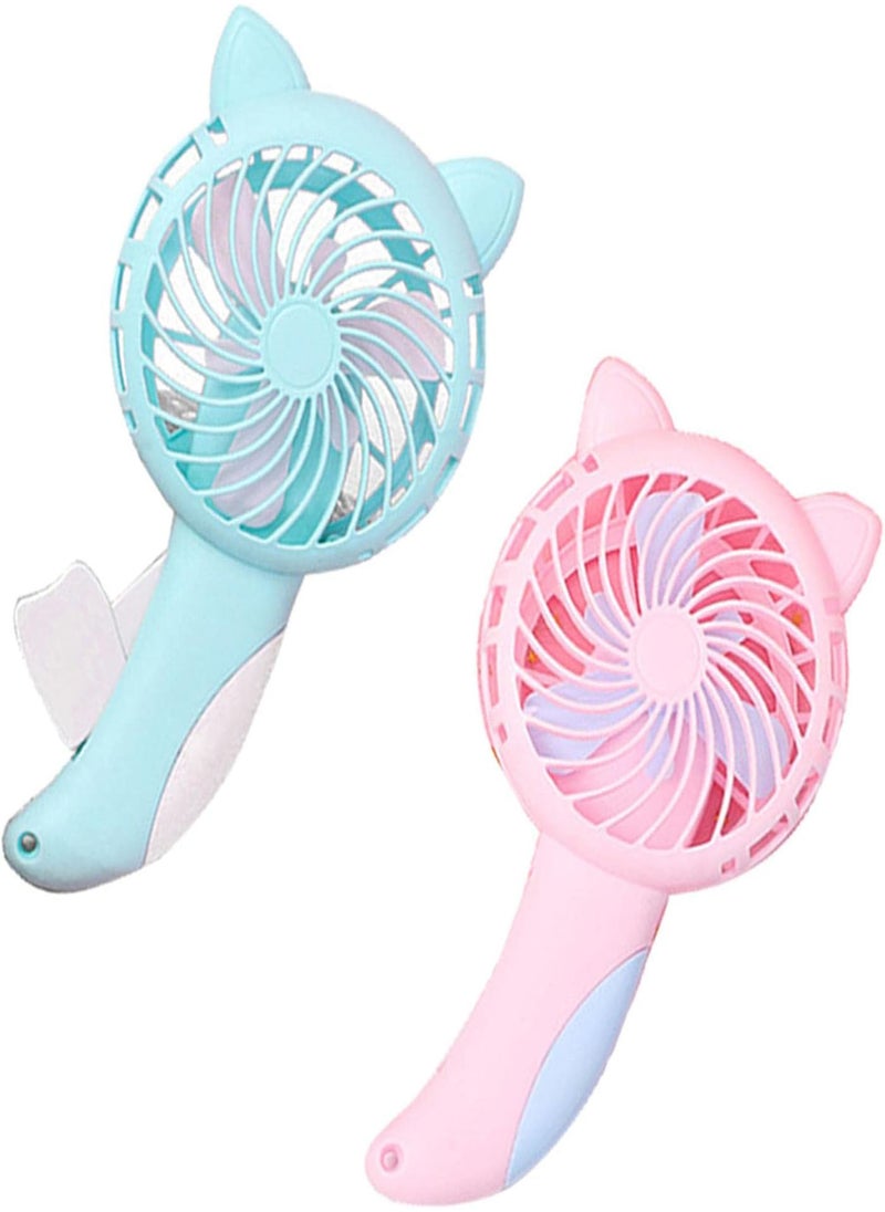 Handheld Small Fan,Pure Manual Handheld Fan | Personal Fan Handheld Cartoon Mini Portable Hand Fan for Kids Girls Women Man Outdoor Travel