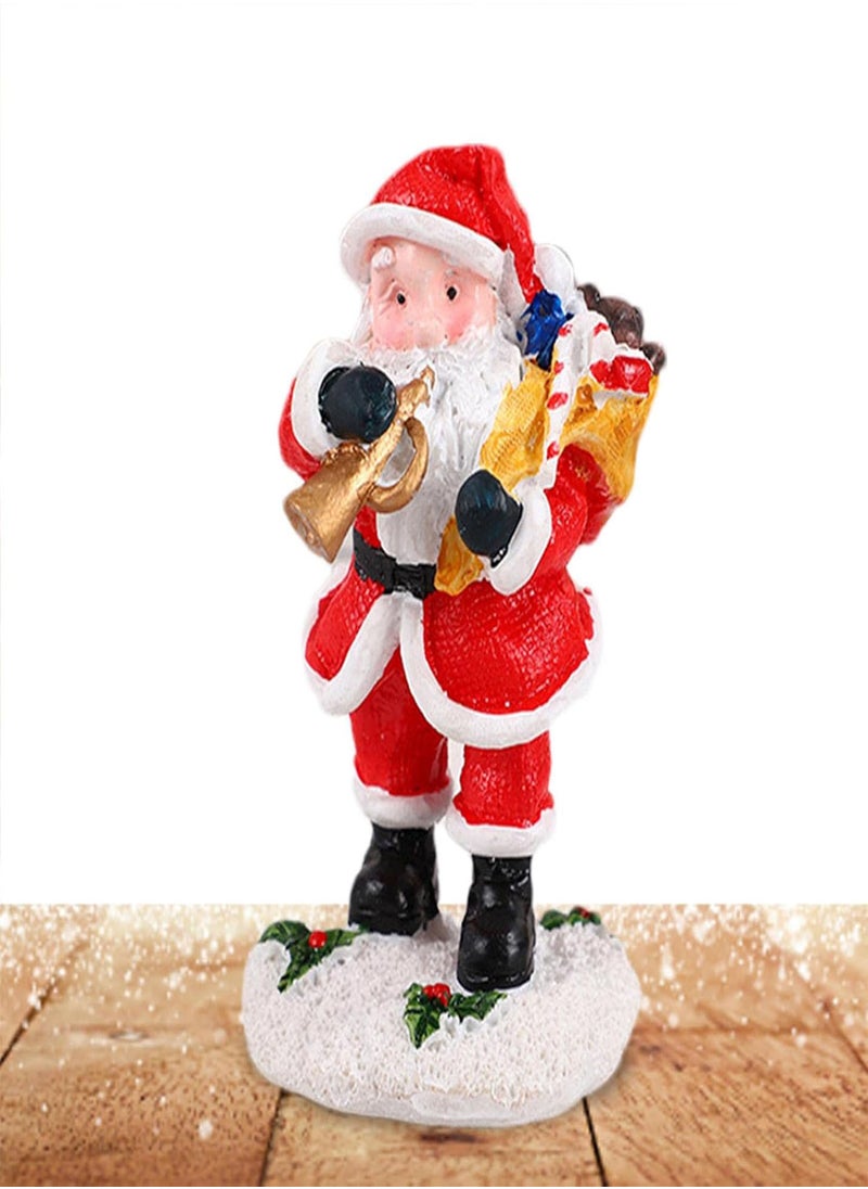 Resin Santa Claus Figurines - Mini  Santa Ornaments, Resin Ornament for  Santa Claus Decoration  Party Supplies