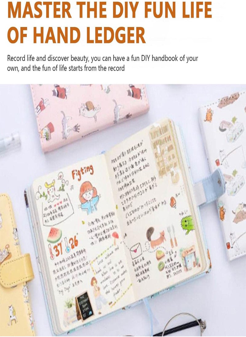 5 Pcs Mini Printer | Pocket Inkless Printer with 6 Rolls Thermal Paper | Inkless Printer for Label Receipt Photo Notes Todo List, Compatible with android Ios