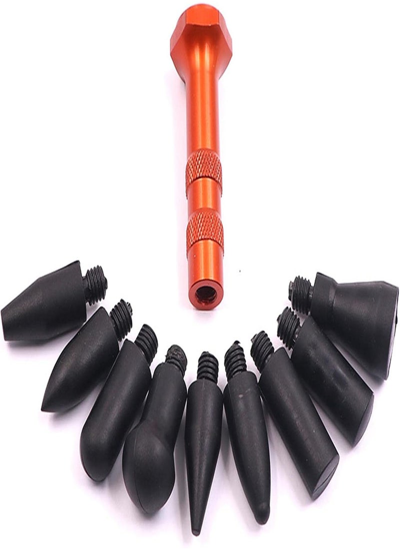 5 Pcs Auto Dent Repair Tool,Dent Repair Tool Kits | Car Dent Puller Set Dent Repair Tools With 9 Heads Tips For Exterior Damage