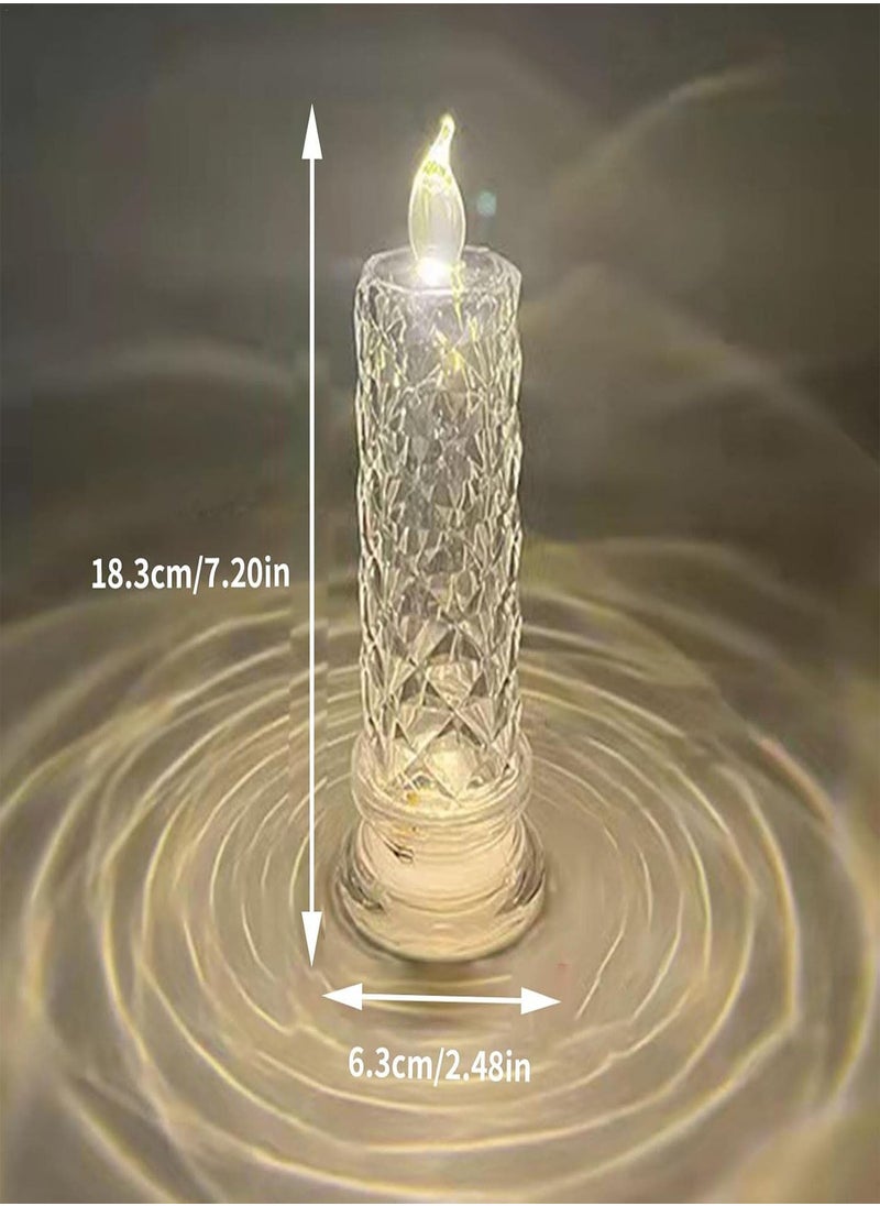 Flameless Candles Flickering LED Light | Standing Pillar Candles for Lover, Friends, Family, Neighbors - Flameless Candles Decors for Study, Hallway, Balcony, Closet, Hotel