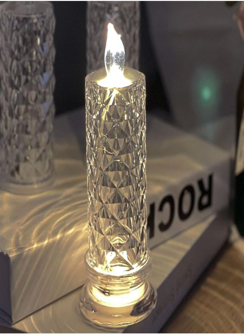 Flameless Candles Flickering LED Light | Standing Pillar Candles for Lover, Friends, Family, Neighbors - Flameless Candles Decors for Study, Hallway, Balcony, Closet, Hotel