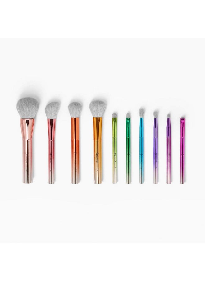 bhcosmetics Bh Cosmetics Take Me Back To Brazil 10 Piece Brush Set