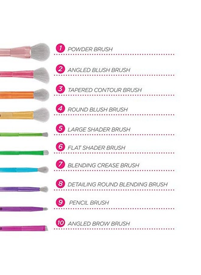 bhcosmetics Bh Cosmetics Take Me Back To Brazil 10 Piece Brush Set