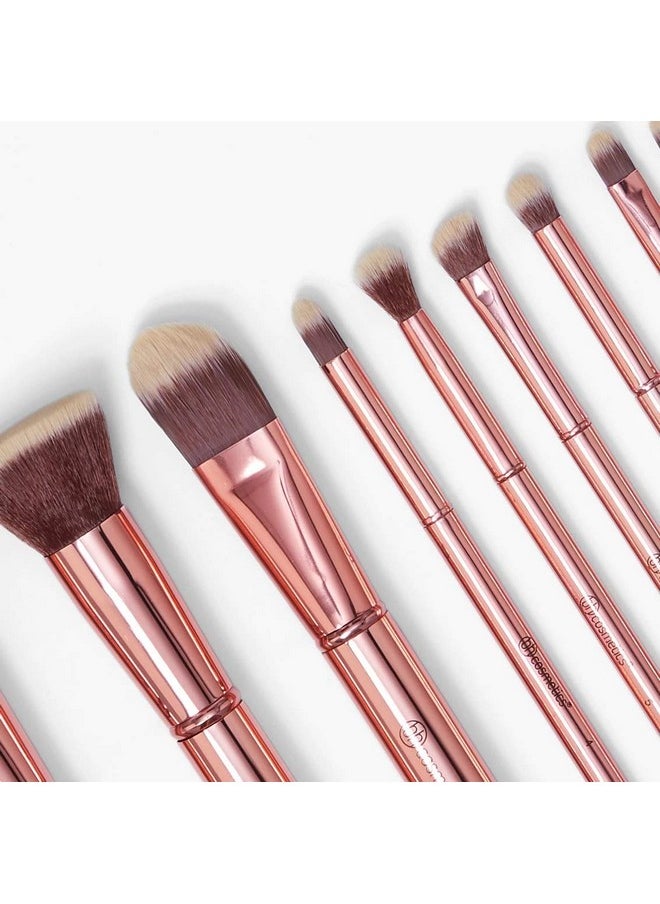 bhcosmetics Bh Cosmetics Metal Rose Brush Set (Pack Of 11)