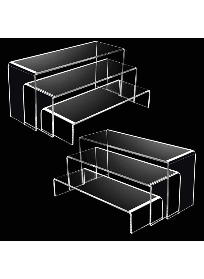 Acrylic Risers Display Clear Showcase Shelf Figures Buffets Cupcakes Jewelry Display Stands for Table Decorations