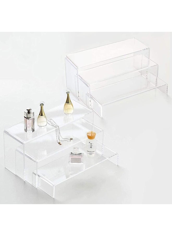 Acrylic Risers Display Clear Showcase Shelf Figures Buffets Cupcakes Jewelry Display Stands for Table Decorations