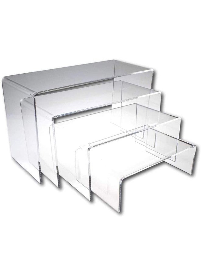 Acrylic Risers Display Clear Showcase Shelf Figures Buffets Cupcakes Jewelry Display Stands for Table Decorations