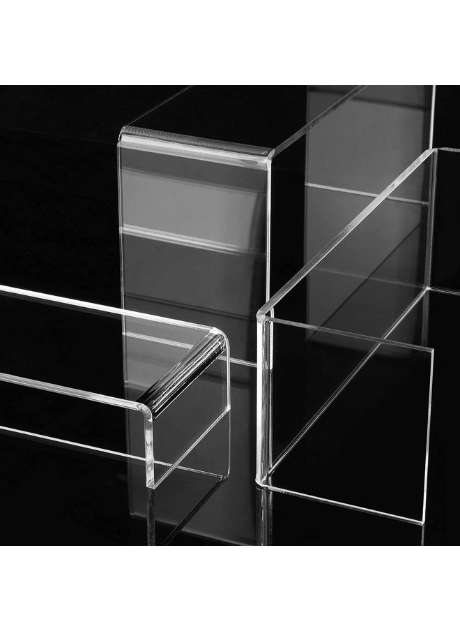 Acrylic Risers Display Clear Showcase Shelf Figures Buffets Cupcakes Jewelry Display Stands for Table Decorations