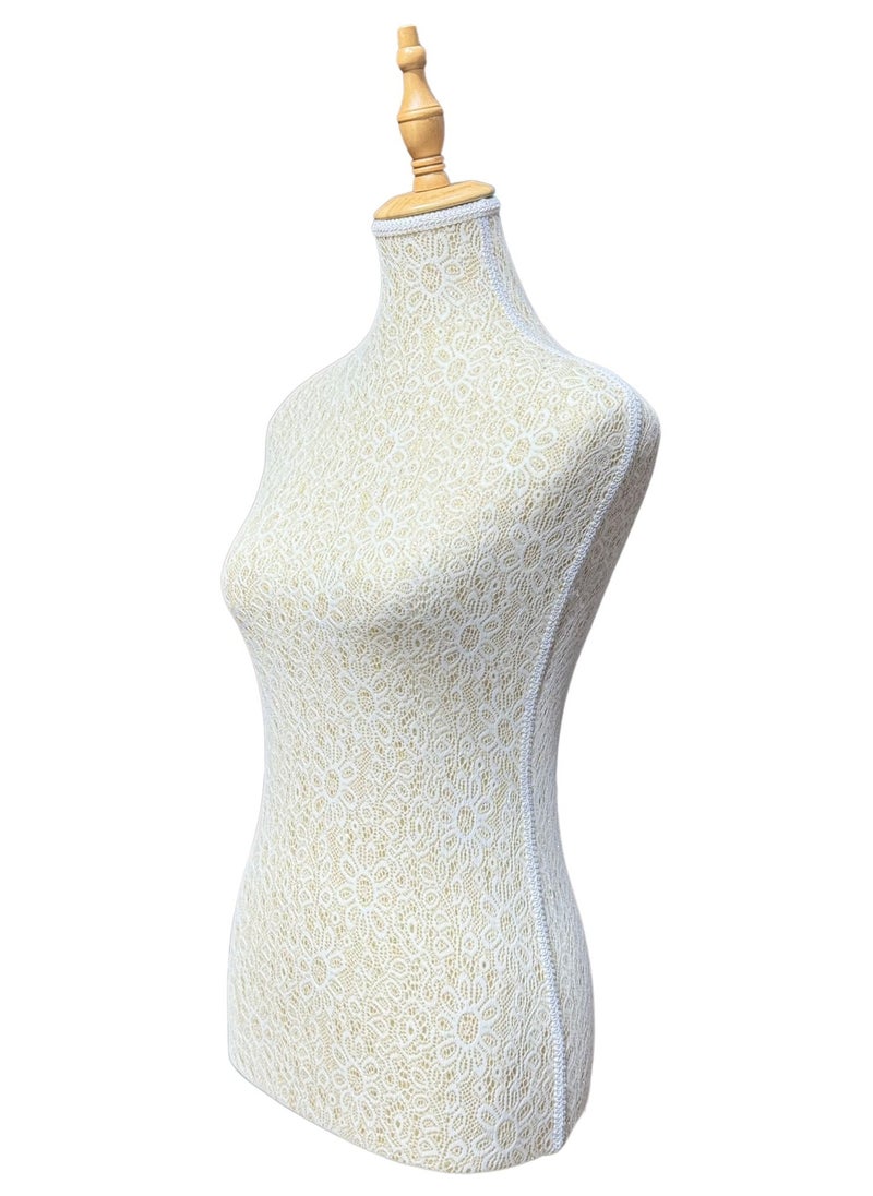 170cm Female Mannequin Torso Body Dress Form with Adjustable Wood Tripod Stand, Women Mannequin Torso for Clothing Store, Mannequins Head, Clothes Window Display, Boutiques, Jewellery Clothing Forms