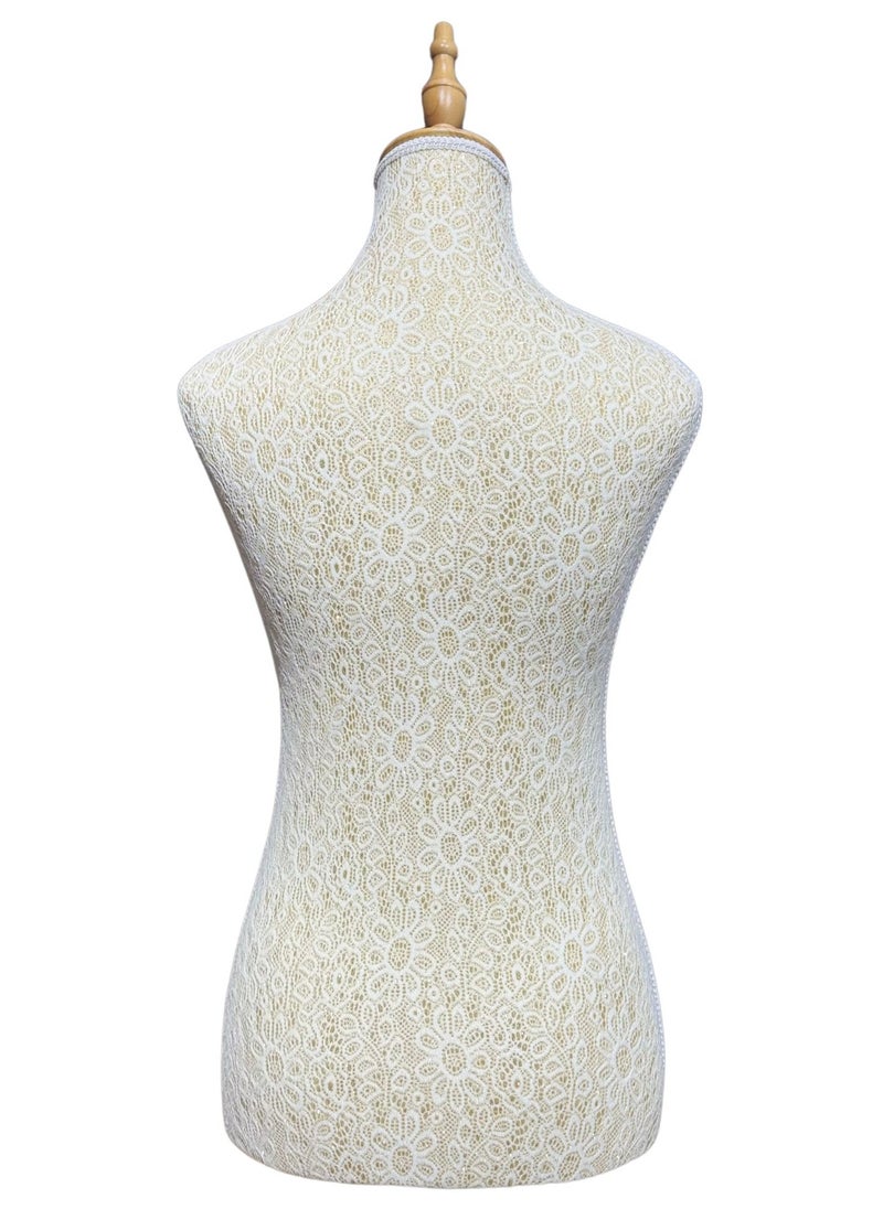 170cm Female Mannequin Torso Body Dress Form with Adjustable Wood Tripod Stand, Women Mannequin Torso for Clothing Store, Mannequins Head, Clothes Window Display, Boutiques, Jewellery Clothing Forms