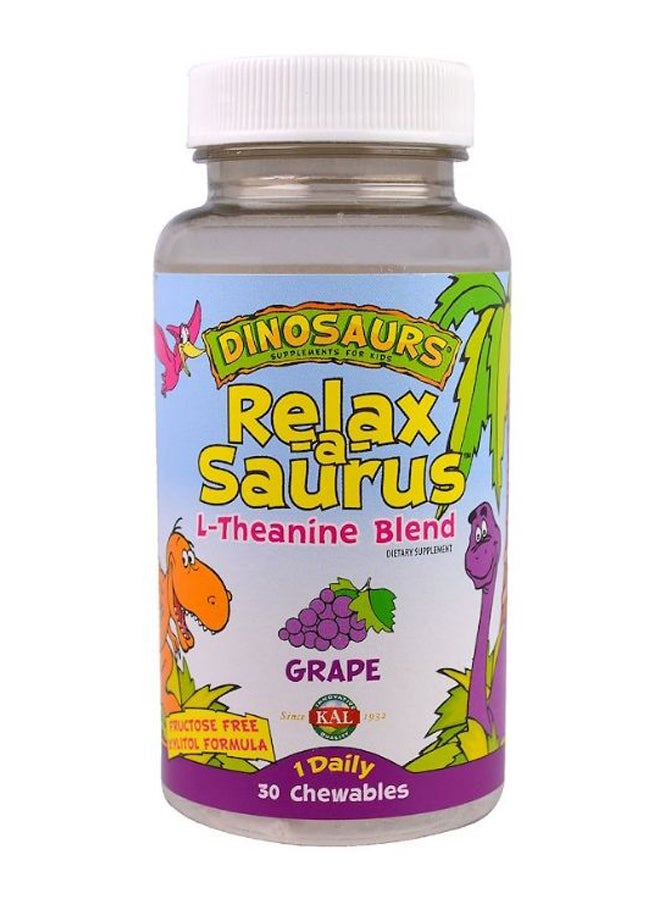 Dinosaurs Relax-A-Saurus L-Theanine Blend Grape - 30 Chewables