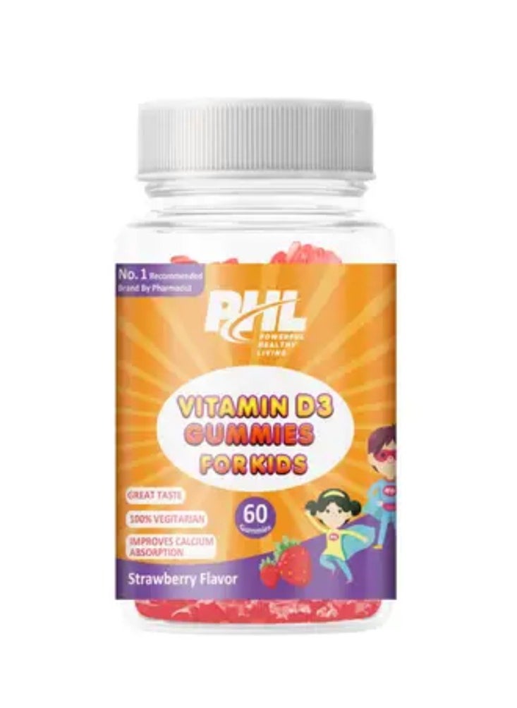 Cal W/Vit D Kids Gummies 60'S