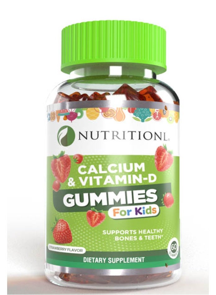 Nutritionl Calcium & Vitamin D Kids Gummies 60's