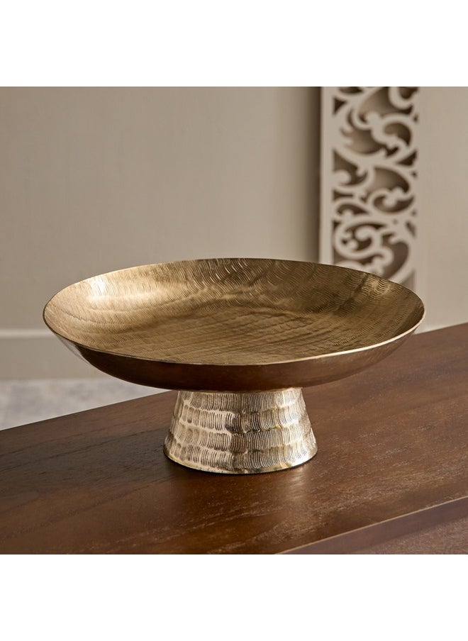 Arizona Aluminium Hammered Round Footed Bowl 35 x 25 x 14 cm