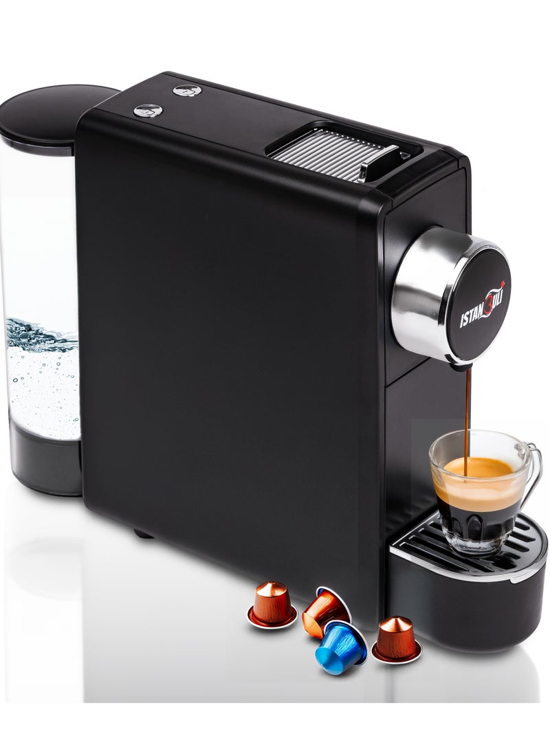 istanbuli mini capsule coffee machine  small size, big flavor, and 19-bar pressure for the perfect cup !