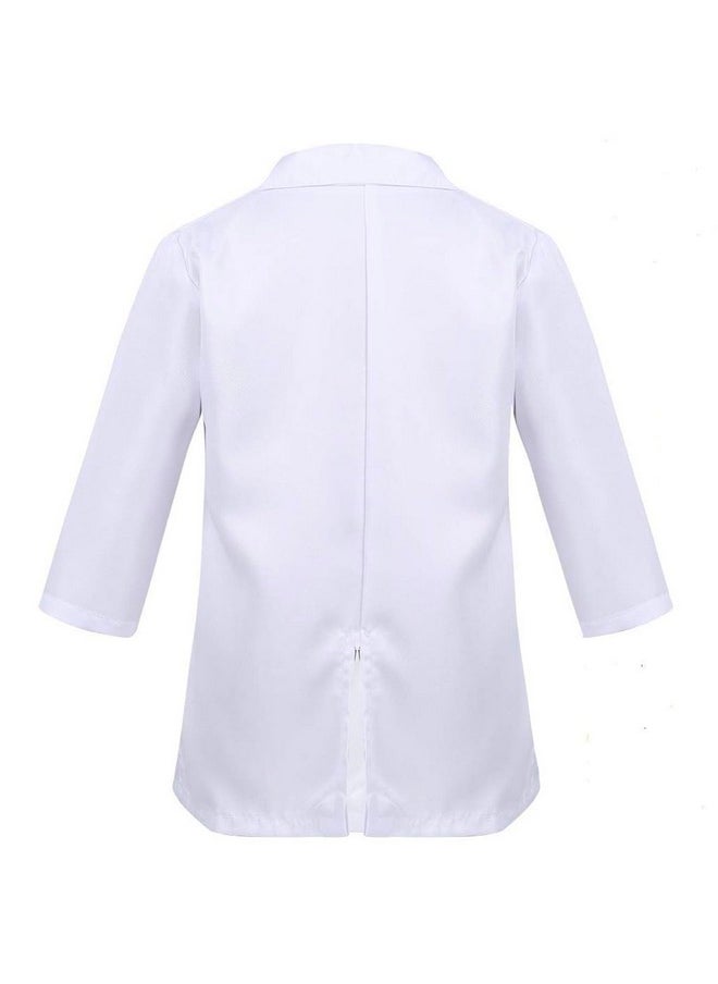 Doctor Dress For Girls And Boys With Strethoscope, Mask, Syringe And Name Badge (6-7 Years)