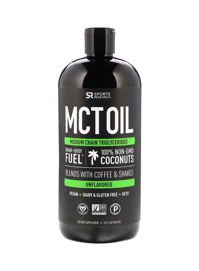 , Mct Oil, Unflavored, 32 Fl Oz (946 Ml)