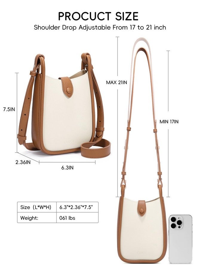 Small Crossbody Bags For Women,Leather Crossbody Phone Purse,Cell Phone Bag Wallet Purses With Adjustable Strap