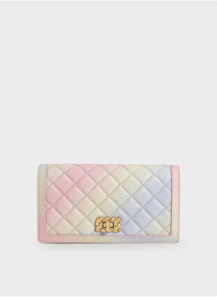 Charles & Keith Micaela Quilted Long Wallet