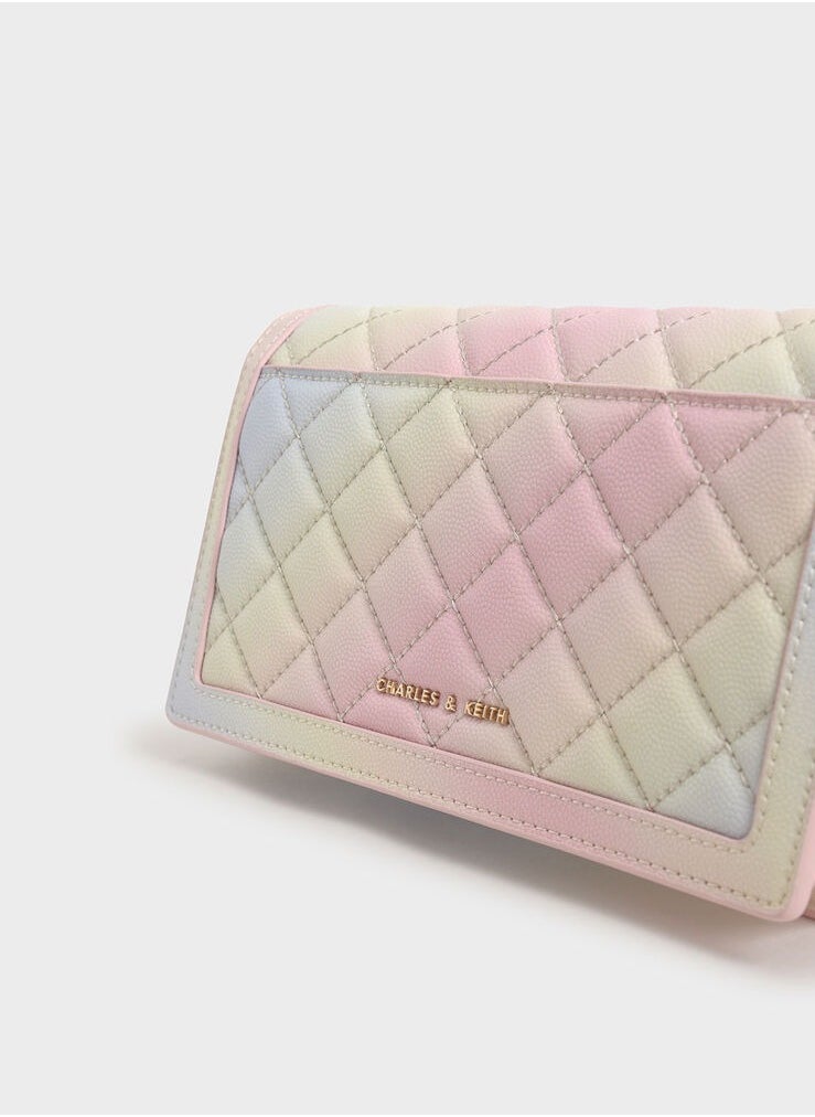 Charles & Keith Micaela Quilted Long Wallet