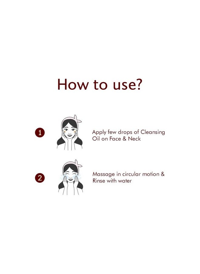 Inveda Stubborn Makeup Cleansing Oil, Helps To Reduces Acne Breakouts, Improves Skin Tone With Rosehip Oil, Jojoba Oil And Sesame Seed Oil For Radiant & Natural Glow, 100Ml