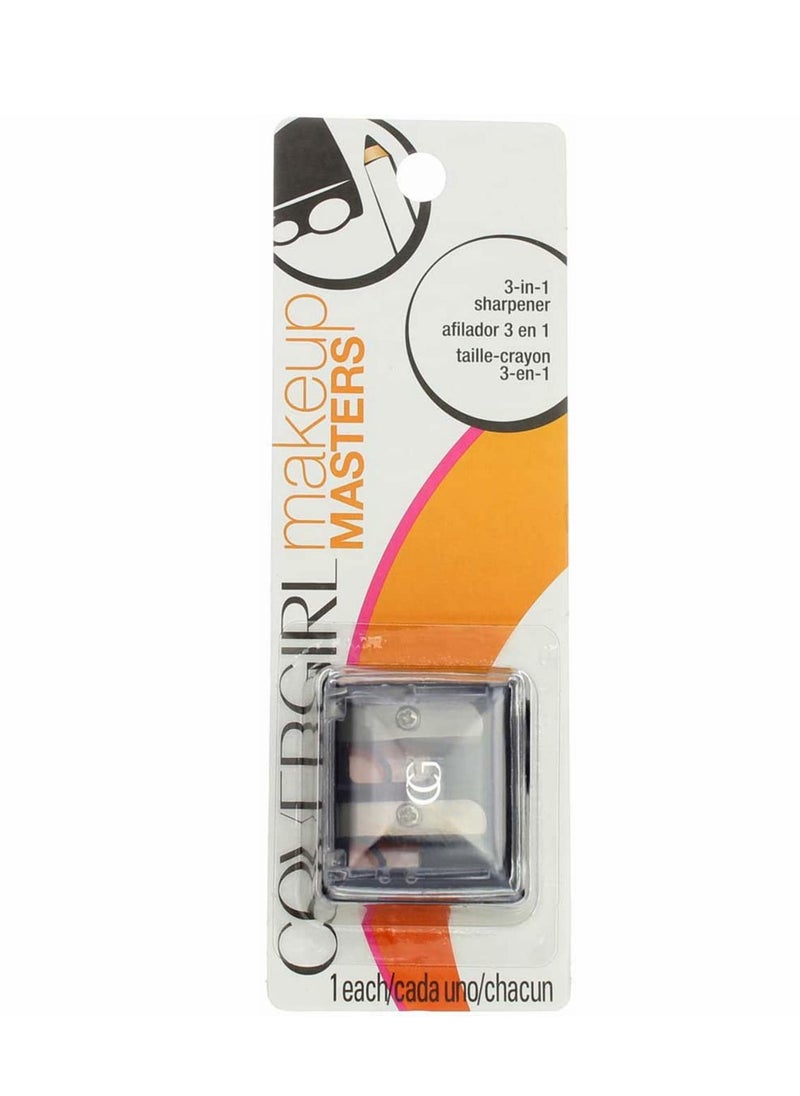 COVERGIRL Makeup Masters 3-in-1 Pencil Sharpener, 1 Count (packaging may vary)