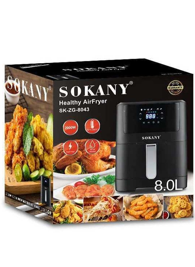 SOKANY AIR FRYER 8L