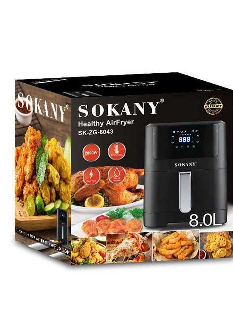 Sokany SK-ZG-8043 8 Liter 2000W Air Fryer