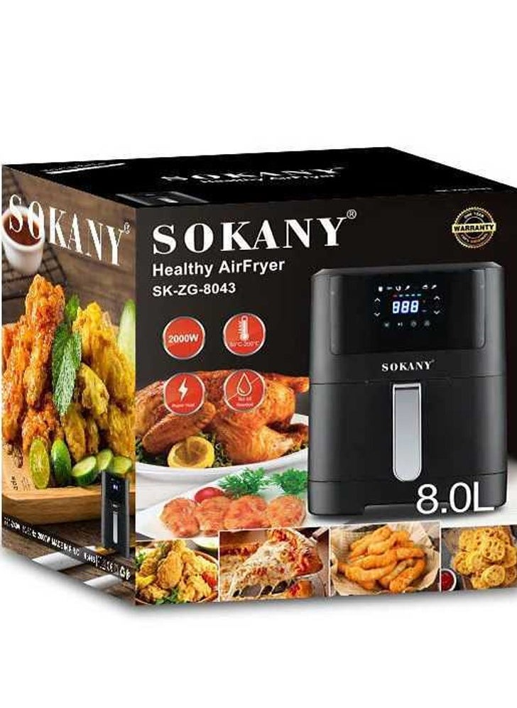 Sokany SK-ZG-8043 8 Liter 2000W Air Fryer