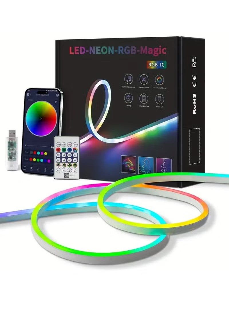 LED Neon RGB Magic Light 5M Bluetooth